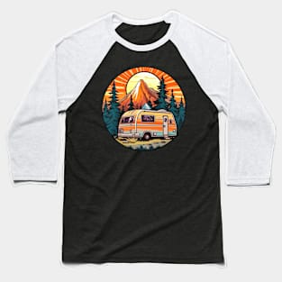 Caravan Camping Baseball T-Shirt